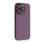 BSSM iPhone 13 Pro Max Armada Lensli Kapak Derin Mor Kılıf