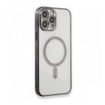 BSSM iPhone 13 Pro Max Magneticsafe Lazer Silikon Siyah Kılıf