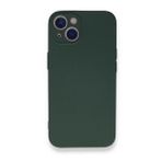 BSSM iPhone 13 Pro Nano İçi Kadife Silikon Koyu Yeşil Kılıf
