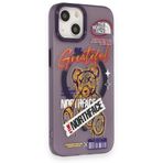 BSSM iPhone 14 Apollo Magneticsafe Desenli Kapak Apollo Mor 2 Kılıf