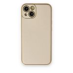 BSSM iPhone 14 Coco Deri Silikon Kapak Gold Kılıf