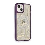 BSSM iPhone 14 Magic Magneticsafe Silikon Derin Mor Kılıf
