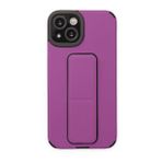 BSSM iPhone 14 Mega Standlı Silikon Mor Kılıf