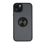 BSSM iPhone 14 Montreal Yüzüklü Silikon Kapak Siyah Kılıf