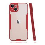 BSSM iPhone 14 Platin Silikon Kırmızı Kılıf