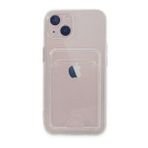 BSSM iPhone 14 Plus Kart Şeffaf Silikon Şeffaf Kılıf