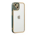 BSSM iPhone 14 Plus Liva Lens Silikon Yeşil Kılıf