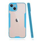 BSSM iPhone 14 Plus Platin Silikon Mavi Kılıf