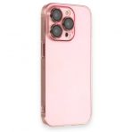 BSSM iPhone 14 Pro Armada Lensli Kapak Rose Gold Kılıf