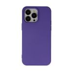 BSSM iPhone 14 Pro Max Nano İçi Kadife Silikon Mor Kılıf