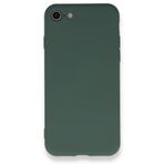 BSSM iPhone 7 Nano içi Kadife Silikon Koyu Yeşil Kılıf