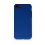 BSSM iPhone 7 Nano İçi Kadife Silikon Lacivert Kılıf