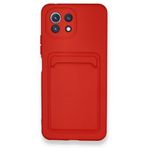 BSSM Kelvin Kartvizitli Silikon - Kırmızı Xiaomi Mİ 11 Lite Kılıf