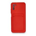 BSSM Kelvin Kartvizitli Silikon - Kırmızı Xiaomi Pocophone M3 Kılıf