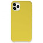BSSM Lansman Legant Silikon - Sarı iPhone 11 Pro Max Kılıf