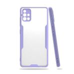 BSSM Lila Samsung Galaxy A71 Platin Silikon Kılıf