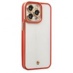 BSSM Liva Lens Silikon - Kırmızı iPhone 13 Pro Max Kılıf