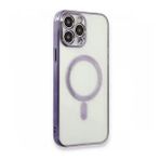 BSSM Magneticsafe Lazer Silikon - Mor iPhone 13 Pro Max Kılıf