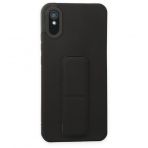 BSSM Mega Standlı Silikon - Siyah Xiaomi Redmi 9A Kılıf