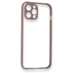 BSSM Miami Şeffaf Silikon - Açık Mor iPhone 12 Pro Max Kılıf