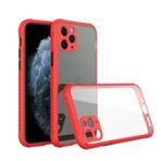 BSSM Miami Şeffaf Silikon - Kırmızı iPhone 11 Pro Kılıf