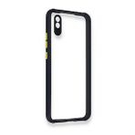 BSSM Miami Şeffaf Silikon - Lacivert Xiaomi Redmi 9A Kılıf