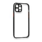 BSSM Miami Şeffaf Silikon - Siyah iPhone 12 Pro Kılıf