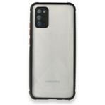 BSSM Miami Şeffaf Silikon - Siyah Samsung Galaxy A02S Kılıf
