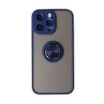 BSSM Montreal Yüzüklü Silikon Kapak - Lacivert iPhone 14 Pro Max Kılıf