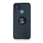 BSSM Montreal Yüzüklü Silikon Kapak - Lacivert Xiaomi Redmi 9C Kılıf