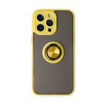 BSSM Montreal Yüzüklü Silikon Kapak - Sarı iPhone 14 Pro Max Kılıf