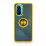 BSSM Montreal Yüzüklü Silikon Kapak - Sarı Xiaomi Redmi K40 Kılıf