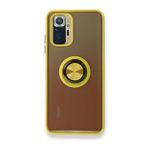 BSSM Montreal Yüzüklü Silikon Kapak - Sarı Xiaomi Redmi Note 10 Kılıf