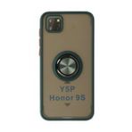 BSSM Montreal Yüzüklü Silikon Kapak - Yeşil Huawei Y5P Kılıf