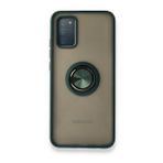 BSSM Montreal Yüzüklü Silikon Kapak - Yeşil Samsung Galaxy A02S Kılıf