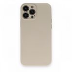 BSSM Nano İçi Kadife Silikon - Bej iPhone 13 Pro Max Kılıf
