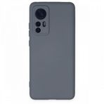 BSSM Nano içi Kadife Silikon - Gri Xiaomi Mi 12 Kılıf
