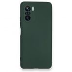 BSSM Nano içi Kadife Silikon - Koyu Yeşil Xiaomi Poco F3 Kılıf