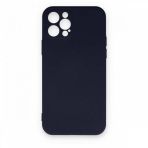 BSSM Nano içi Kadife Silikon - Lacivert iPhone 12 Pro Max Kılıf