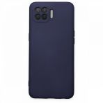 BSSM Nano İçi Kadife Silikon - Lacivert Oppo Reno 4 Lite Kılıf