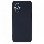 BSSM Nano İçi Kadife Silikon - Lacivert Oppo Reno 7 Lite Kılıf