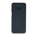 BSSM Nano İçi Kadife Silikon - Lacivert Xiaomi Redmi Note 9 Pro Kılıf