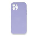 BSSM Nano içi Kadife Silikon - Lila iPhone 12 Pro Max Kılıf