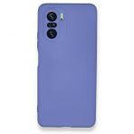 BSSM Nano içi Kadife Silikon - Lila Xiaomi Poco F3 Kılıf