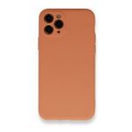 BSSM Nano İçi Kadife Silikon - Mat Turuncu iPhone 11 Pro Kılıf