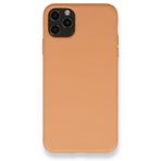 BSSM Nano içi Kadife Silikon - Mat Turuncu iPhone 11 Pro Max Kılıf