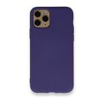 BSSM Nano İçi Kadife Silikon - Mor iPhone 11 Pro Kılıf