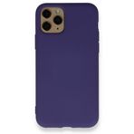 BSSM Nano içi Kadife Silikon - Mor iPhone 11 Pro Max Kılıf