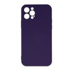 BSSM Nano içi Kadife Silikon - Mor iPhone 12 Pro Max Kılıf