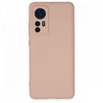 BSSM Nano İçi Kadife Silikon - Pudra Xiaomi Mi 12 Kılıf